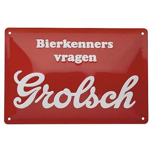 lamp roekeloos Wonen Grolsch Bierkenners Rood Wandbord? Drankuwel.nl