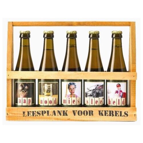 Bier Leesplankje voor Kerels 5x25cl 8720847220172