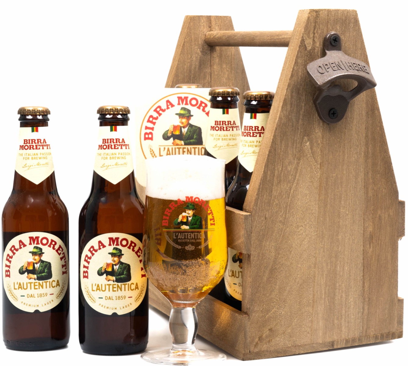 Exclusive Birra Moretti Bierkist cadeau 